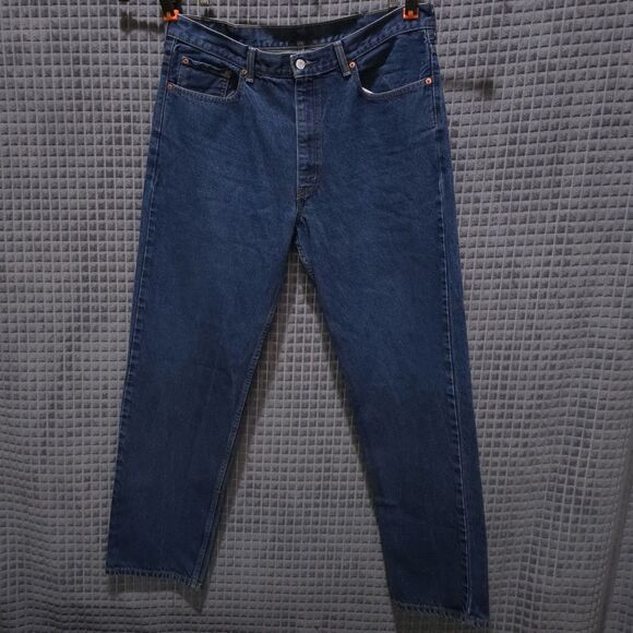 Levis 550 Relaxed Baggy Jeans 38x34 Mens High Rise Dark Wash Workwear Western - Picture 1 of 16